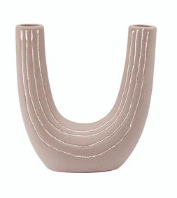 Scandi soft U shaped cement vase RRP 19.99