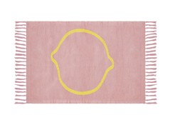 Sensory Cyberpunk Pink Rug With Yellow Detail &pound;19.99