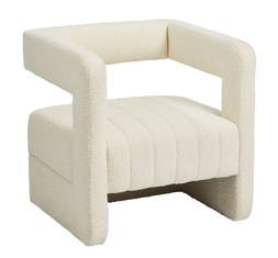 Sensory Cyberpunk White Boucle Armchair &pound;199.99