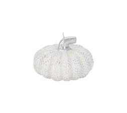 white pumkin candle