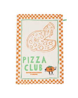 Pizza Club Chequerboard Tea Towel
