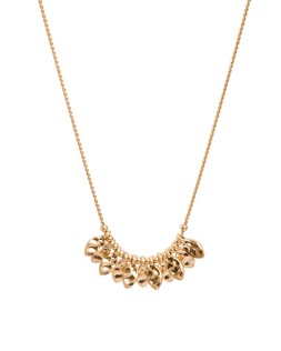 Mae Gold Tone Cluster Charm Necklace