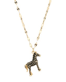Elina Zebra Pendant Necklace