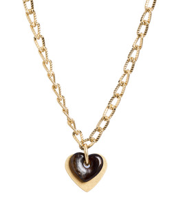 Romilly Resin Heart Charm Pendant Necklace