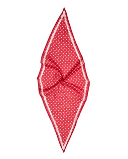 Red & Cream Dotty Neckerchief Scarf