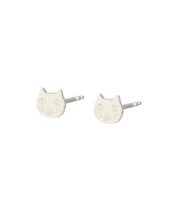 Django Cat Silver Plated Stud Earrings £18 €23.5