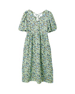 Green & Blue Floral V-Neck Midi Dress £78 €102