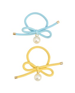 Adelyn Bow & Faux Pearl Hair Bands Set of Two £12.50 €16.50