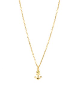 Akir Peridot Anchor Gold Plated Pendant Necklace £38