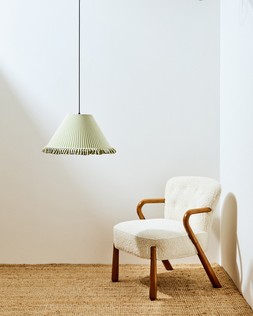 Alba Green Striped Ruffle Lamp Shade £49.50