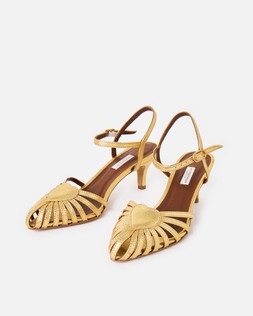 Anonymous Copenhagen Keesha Gold Heels