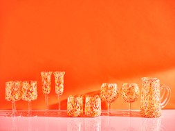 Azul Orange Spot Gin Glasses Set of Two £24.5