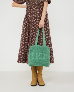 Bisou Crochet Fabric Shopper Bag