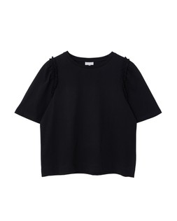 Black Ruffle Sleeve T-Shirt £35 €45.50