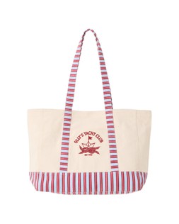 Blue & Red Striped Yacht Club Fabric Tote Shopper Bag £35