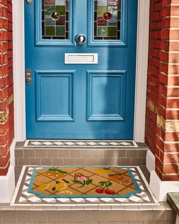 Brown Diagonal Fruit Doormat £29.50
