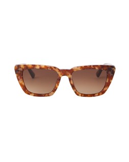 Brown Marble Angled Square Acetate Sunglasses £55