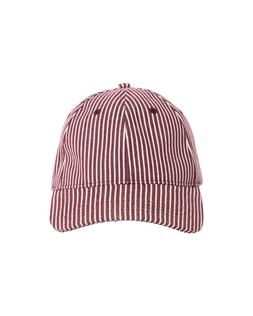 Brown Striped Bow Cap Hat with Cherry Motif £28 €36.50