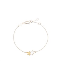 Callie Star Charm Silver & Gold Plated Chain Bracelet £32