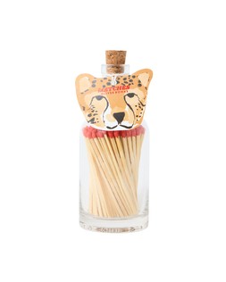 Cheetah Glass Bottle Matches £16.50