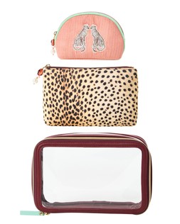 Cheetah Print Washbags Set of Three £35 €45.50