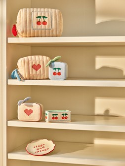 Cherries Rectangular Cream Wash Bag £16.50