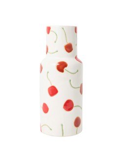 Cherries White Ceramic Vase £25 €32.50