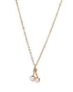 Cherry Mini Faux Pearl Charm Pendant Necklace £19.50