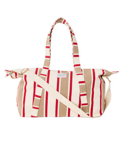 Cindy Cream & Red Striped Weekend Bag £52 €68