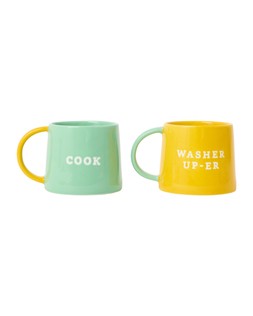 Cook & Washer Up-er Set of Two Mugs £29.50 £38.50