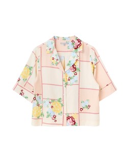 Cream Floral Short Sleeve Shirt £58