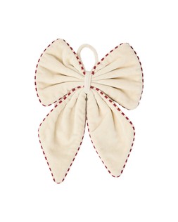 Cream Velvet Bow Christmas Decoration £8.50 €11.50