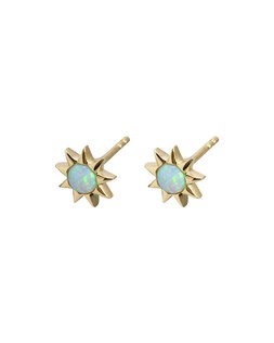 Cyra Sun Gold Plated Opalite Stud Earrings £34 €44.50