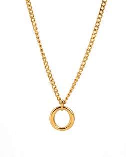 Eden Gold Tone Waterproof Circle Pendant Necklace £34 €44.50