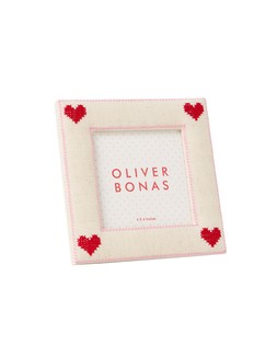 Embroidered Heart Photo Frame 4x4%22 £20 €26