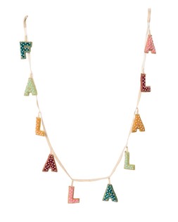 Fa La La Embellished Christmas Garland £28.50 €37.50