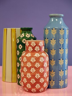 Ferne Pink Floral Ceramic Vase £19.50