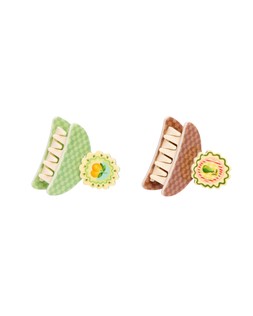 Fruit Detail Checkerboard Claw Clips Set of Two £18 €23.50