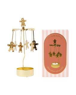 Gingerbread Metal Tealight Spinner £10 €13