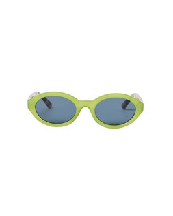 Green & Faux Tortoiseshell Almond Narrow Sunglasses £28