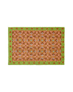 Green Tile Rectangular Doormat