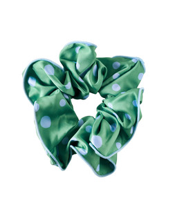 Julia Green & Blue Polka Dot Scrunchie £14.50 €19