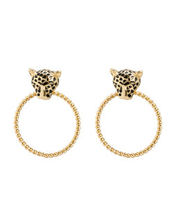 Laura Leopard Stud Hoop Earrings £18 €23.50