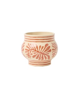 Leaf Red Ceramic Plant Pot €24