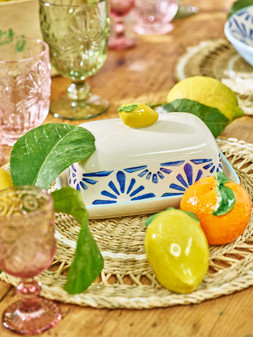 Lemon Ceramic Butter Dish