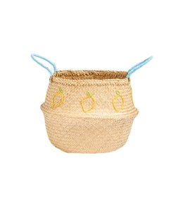 Lemons Embroidered Seagrass Storage Basket €25.50