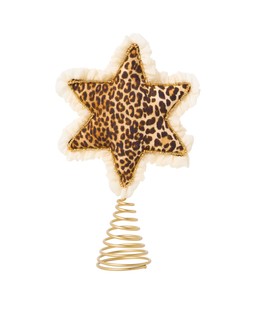 Leopard Print Star Christmas Tree Topper £22.50 €29.50