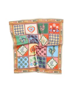 Lisbon Tile Print Square Scarf £20 €26 .
