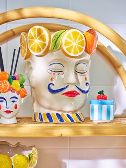 Luca Face Fruit Ceramic Plant Pot €98