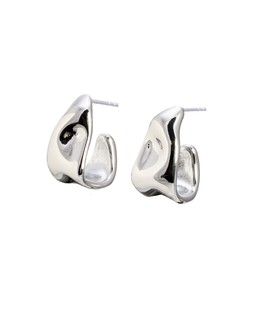 Margaret Silver Tone Waterproof Chunky Hoop Earrings £24 €31.50